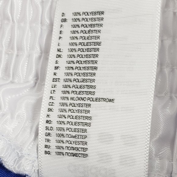 Adidas Blue & White Adidas Combat Sports Satin Boxing Trunks Large NWOT for Men - Picture 3 of 6